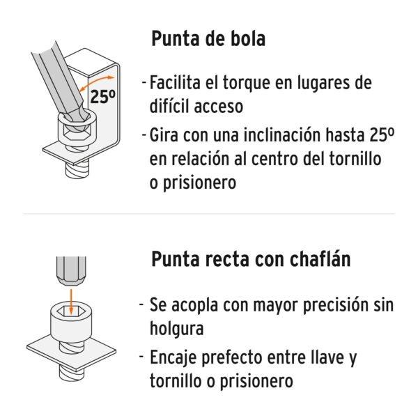 JUEGO DE 13 LLAVES ALLEN LARGAS MM PUNTA DE BOLA - Imagen 5