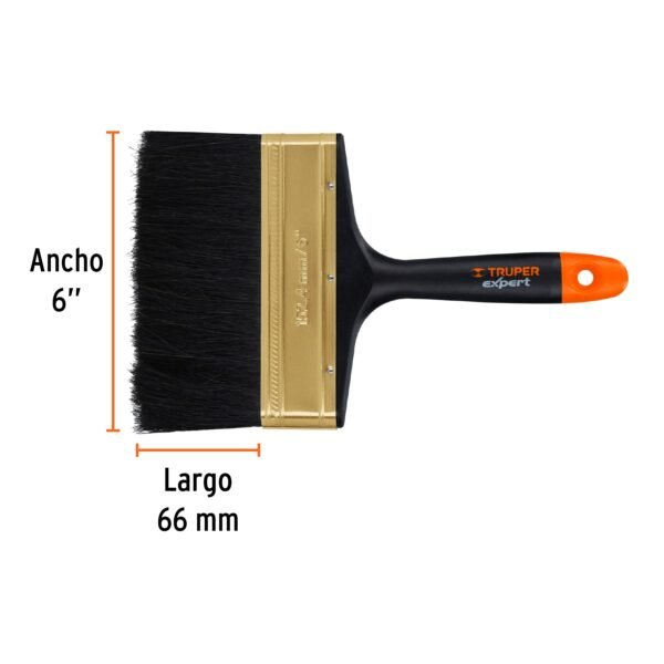BROCHA PROFESIONAL DE 6" MANGO DE PLÁSTICO, TRUPER - Imagen 3