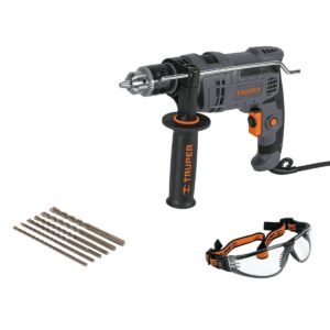 ROTOMARTILLO ½” 700 W, 6 BROCAS Y LENTES SEGURIDAD, TRUPER