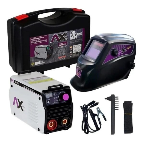 COMBO SOLDADORA CON CARETA INVERTER AXTECH AXT-120TC