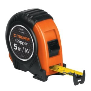 FLEXÓMETRO GRIPPER DE 5 METROS, CINTA DE 19 MM, TRUPER