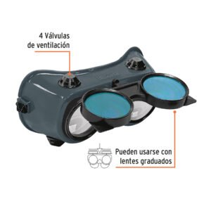 GAFAS PARA SOLDAR CON 4 VÁLVULAS DE VENTILACIÓN, TRUPER - Imagen 2