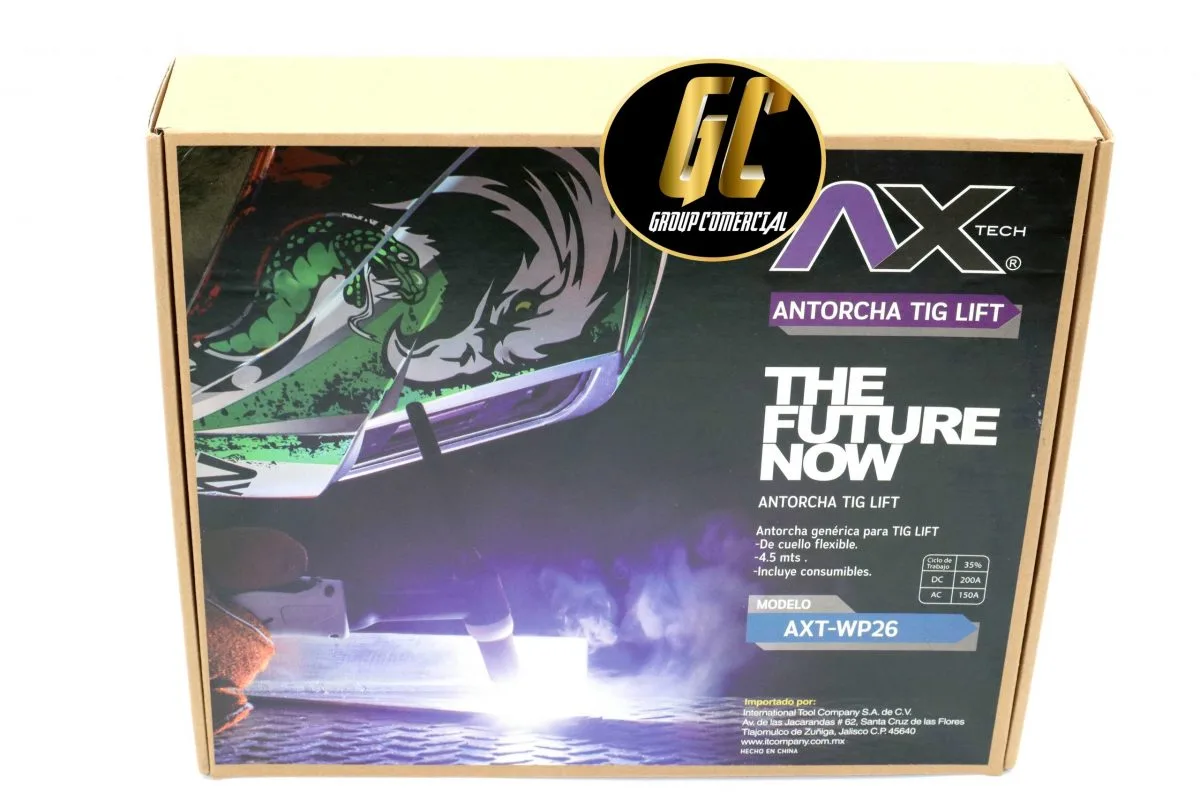 ANTORCHA TIG LIFT AXT-WP26 CUELLO FLEXIBLE 4.5MTS AXTECH - Imagen 2