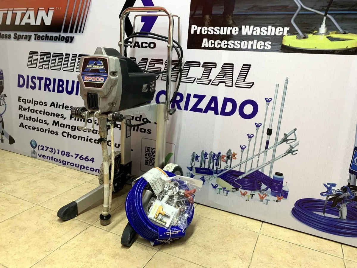 EQUIPO GRACO AIRLESSCO SP300 DE MOTOR 7/8 DE USO - Imagen 2