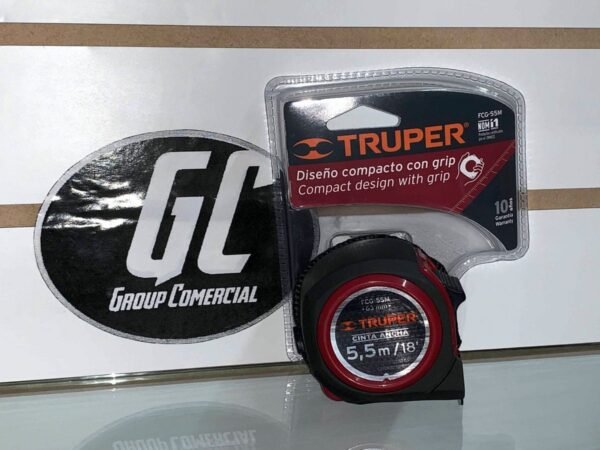 FLEXOMETRO COMPACTO CON GRIP, 5.5 M, CINTA 25 MM TRUPER - Imagen 2