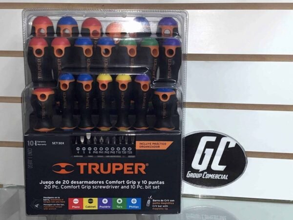SET DE 30 DESARMADORES CON ORGANIZADOR PLÁSTICO, TRUPER - Imagen 2