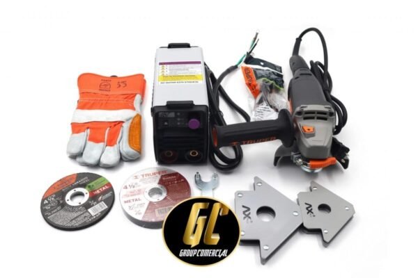 COMBO DE SOLDADORA INVERSORA AXTECH AXT-120TC GRIS - Imagen 2