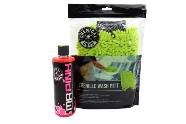 COMBO DE GUANTE CAR WASH CON MR PINK CHEMICAL GUYS