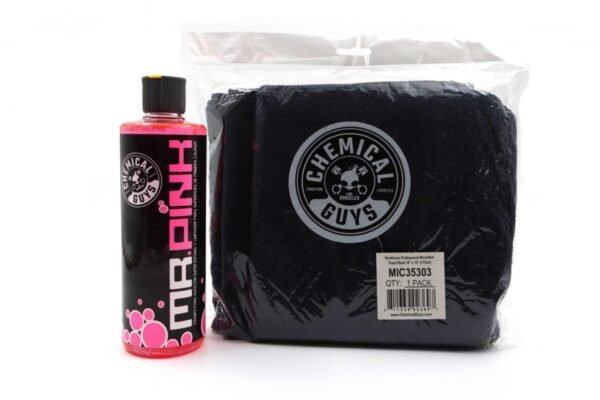 PACK DE SHAMPOO MR PINK CON TOALLAS CHEMICAL GUYS