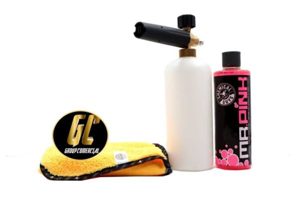COMBO DE LANZA ESPUMA, MR PINK Y TOALLA DE MICROFIBRA - Imagen 2