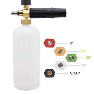LANZA ESPUMA PREMIUM CON JUEGO DE 5 BOQUILLAS