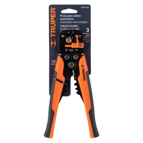 PINZA PELA CABLES AUTOMÁTICA, 22 A 10 AWG, TRUPER