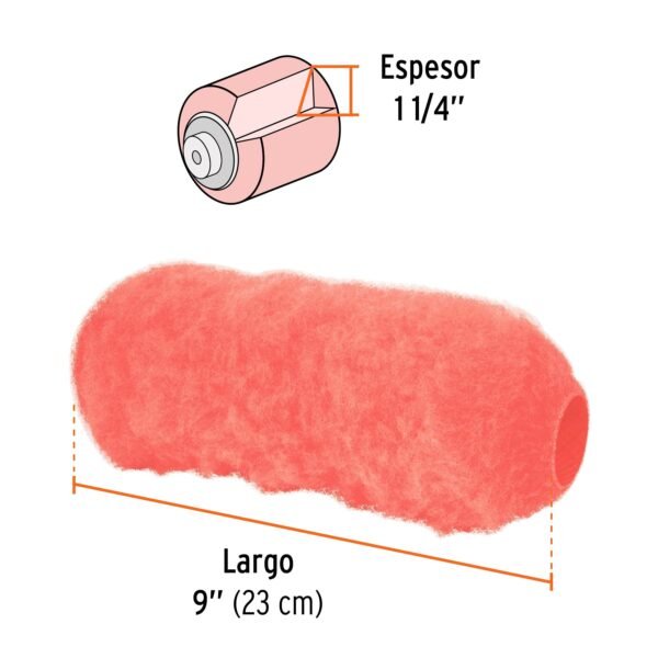 PACK DE 3 FELPAS PARA RODILLO SUPERFICIES EXTRA RUGOSA - Imagen 3