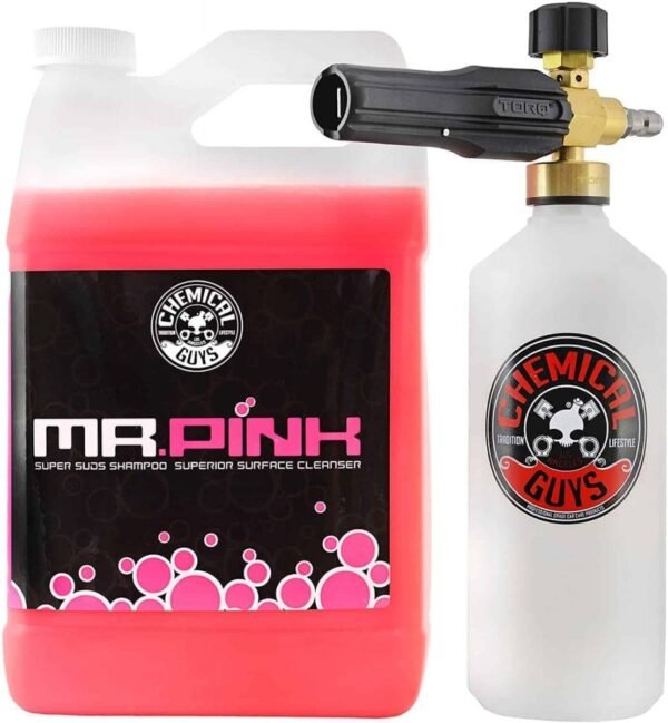 LANZA ESPUMA CHEMICAL GUYS TORQ CON SHAMPOO MR PINK