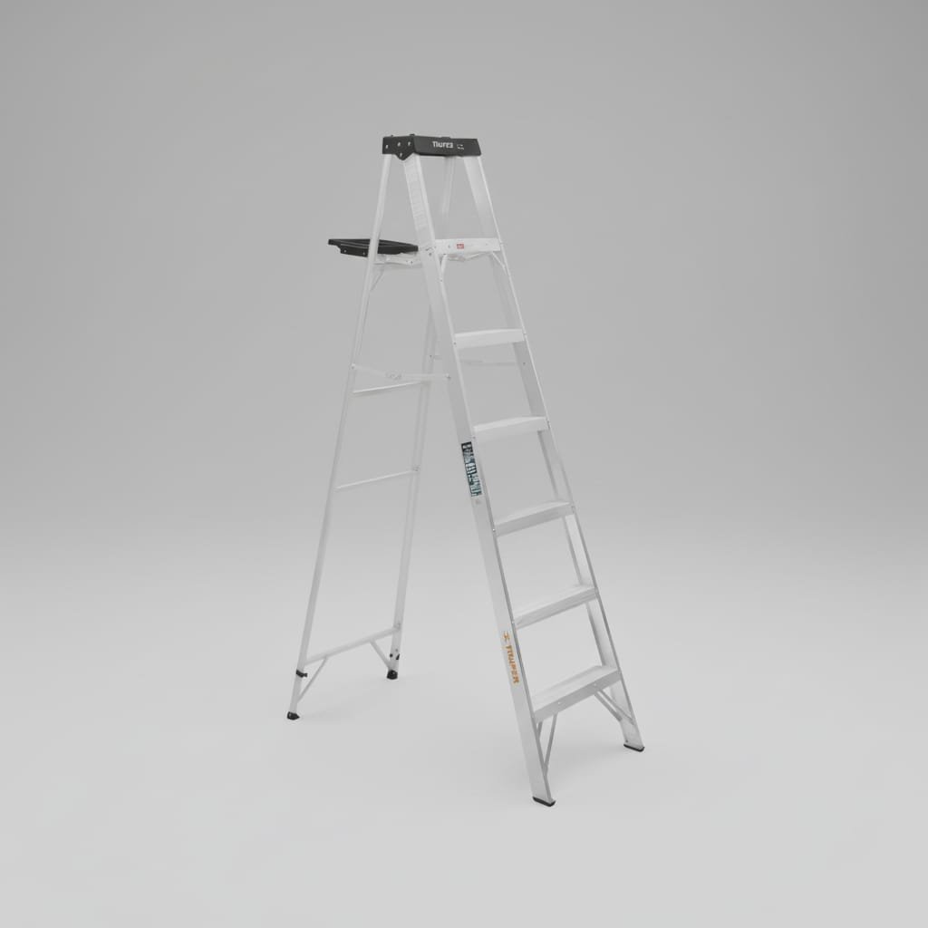 ESCALERA TIPO TIJERA DE 6 ESCALONES 150 KG, TRUPER - Imagen 3