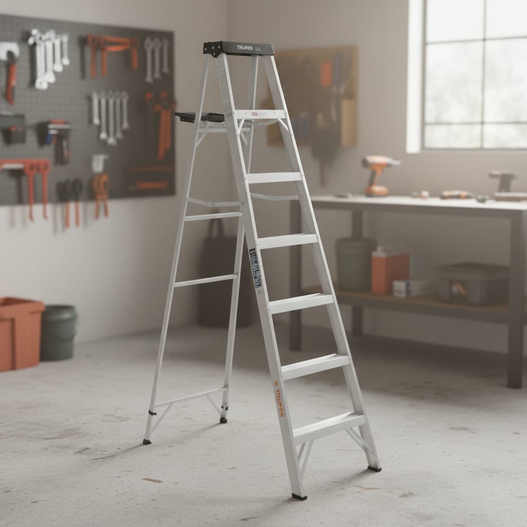 ESCALERA TIPO TIJERA DE 6 ESCALONES 150 KG, TRUPER - Imagen 4