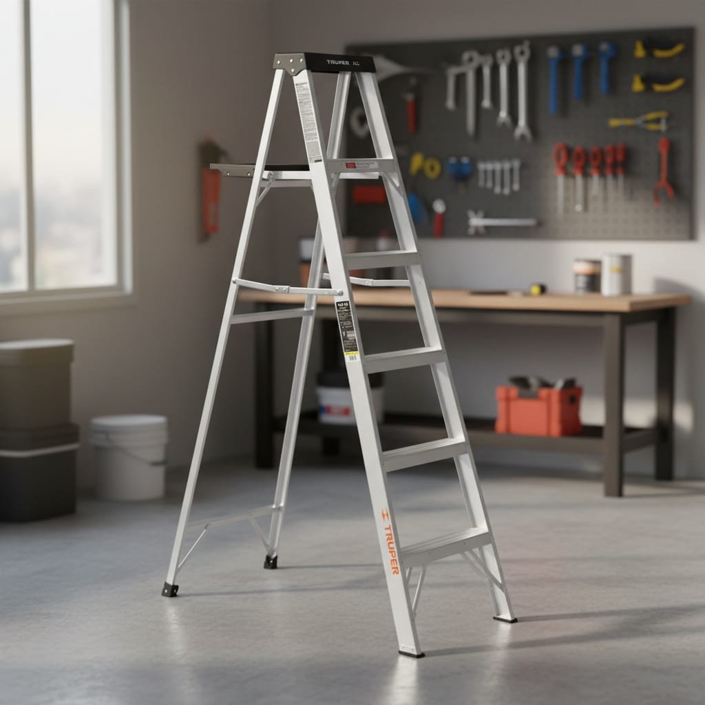 ESCALERA TIPO TIJERA DE 5 ESCALONES 150 KG, TRUPER - Imagen 3