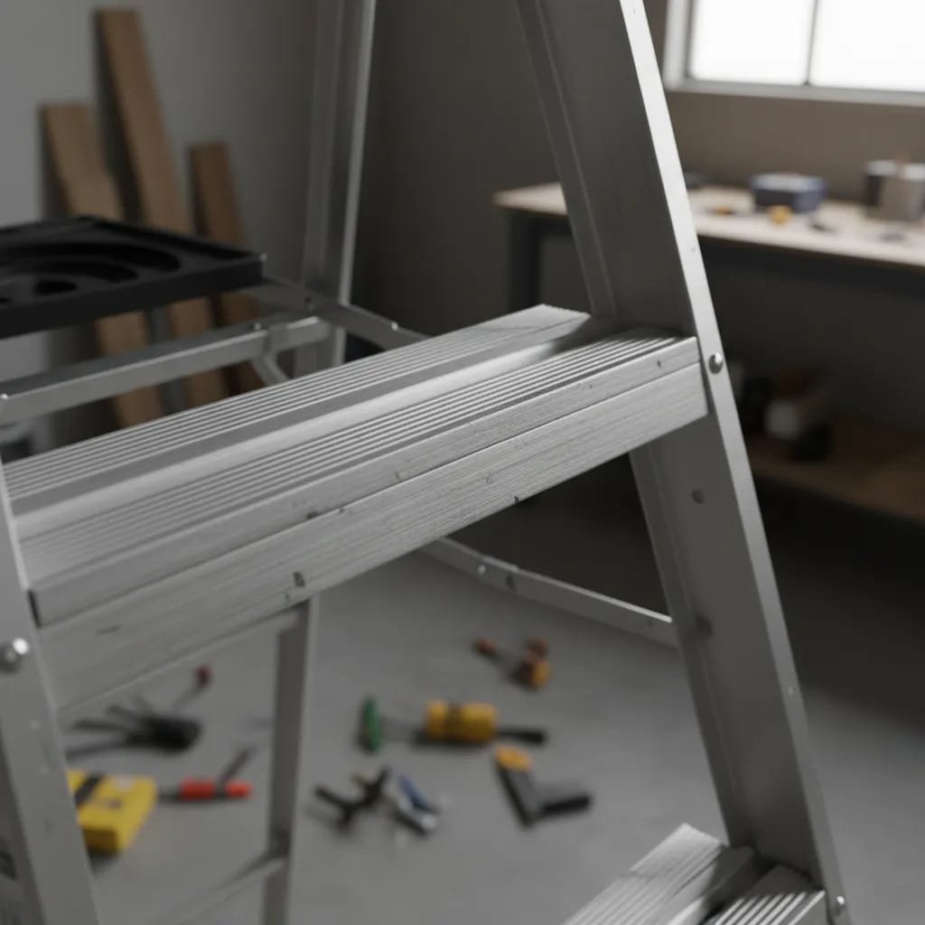 ESCALERA TIPO TIJERA DE 4 ESCALONES 150 KG, TRUPER - Imagen 2