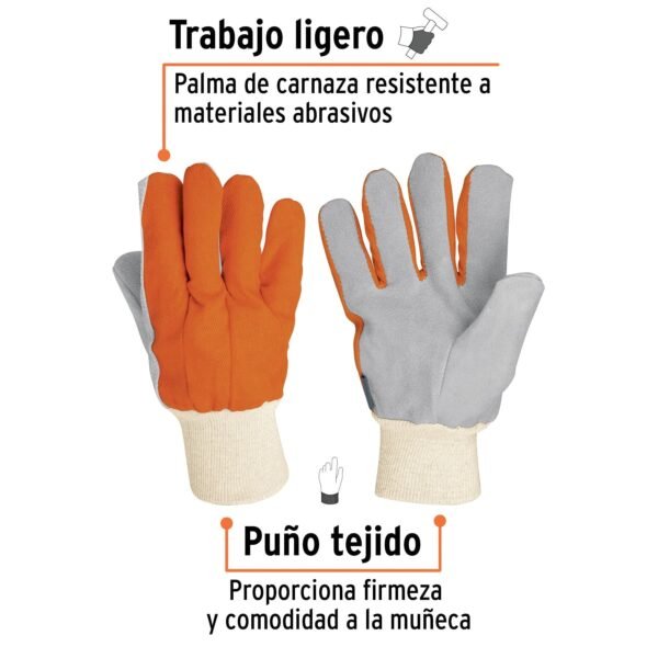 GUANTES CARNAZA Y LONETA, USO LIGERO, TRUPER 14244 - Imagen 2